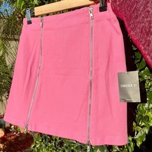 Forever 21 | Pink Skirt With Zippers